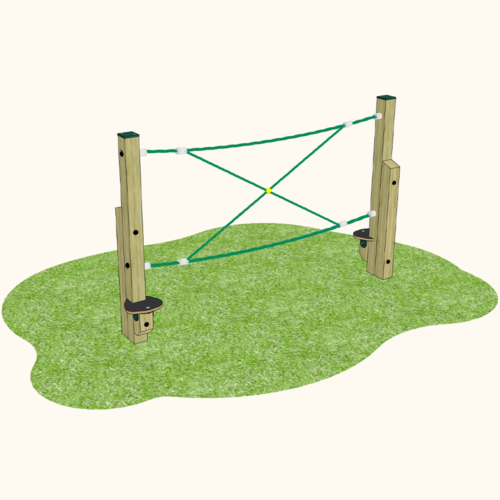 Playground Climbway 'X' Rope Crossing