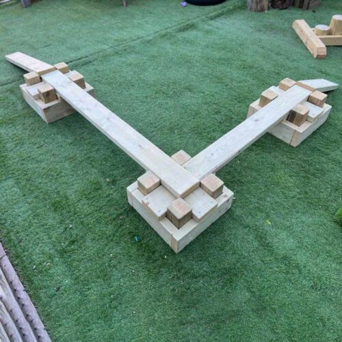 Playground Balance Beam Course