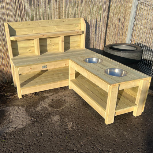 Playground Wooden Corner Mud Kitchen