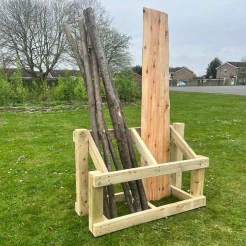 Outdoor Wooden Forest School Branch Storage