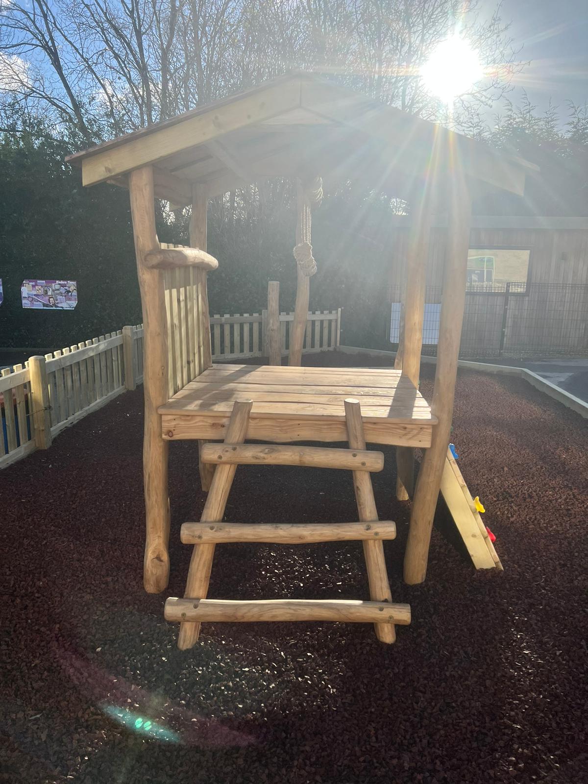 Bespoke Natural Playground Design with play grade rubber back