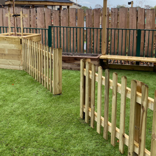 Playground Picket Fence Gate