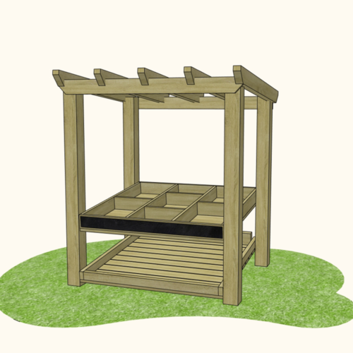 Wooden Play Imaginative Market Stall