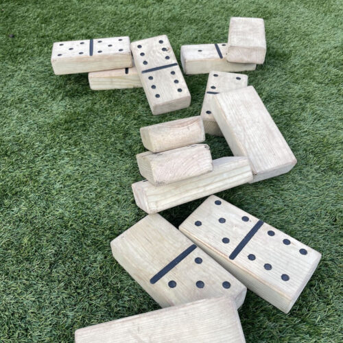 Outdoor Giant Wooden Dominoes Set