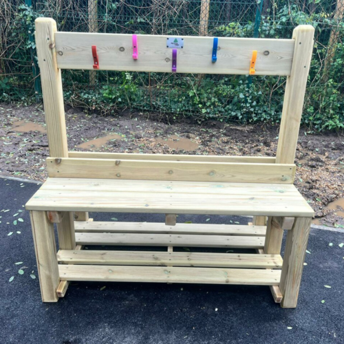 Early Years Double-Sided Coat, Welly and Bag Stand