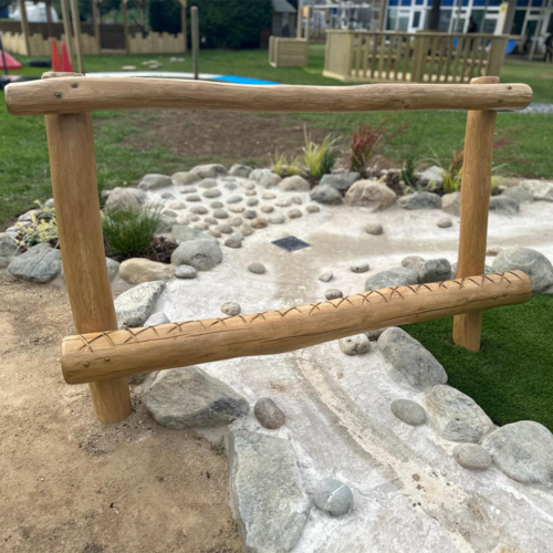 Playground Robinia Balance Beam Bridge