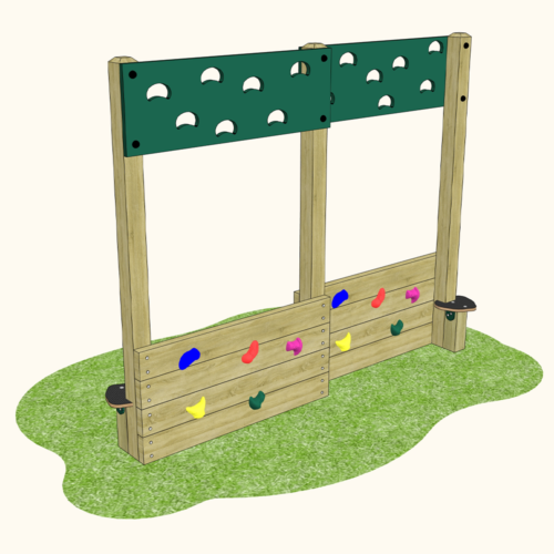 Playground Traverse Climbing Wall (green)
