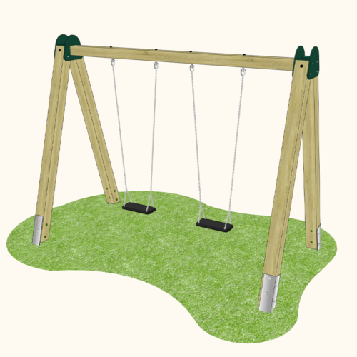 Square Timbers Double Flat Swing - Rydal