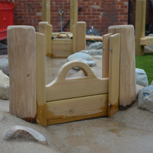 Timber Sluice Gate (Set of 2)