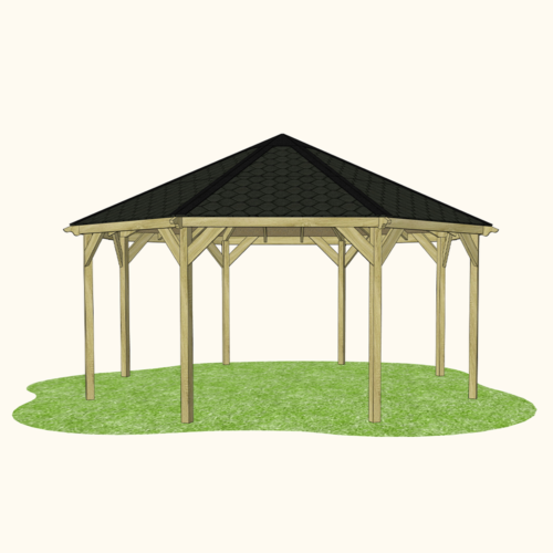 Octagonal Outdoor Classroom (Canopy only )