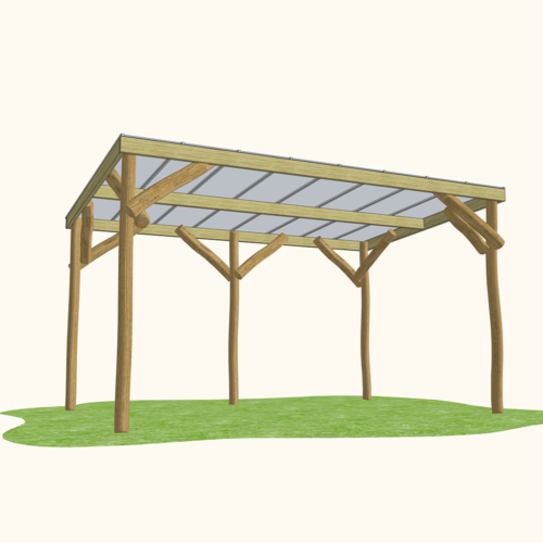 Robinia Shelter Clear Roof
