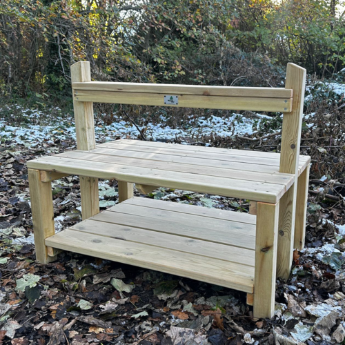Outdoor Double Sided Construction Bench