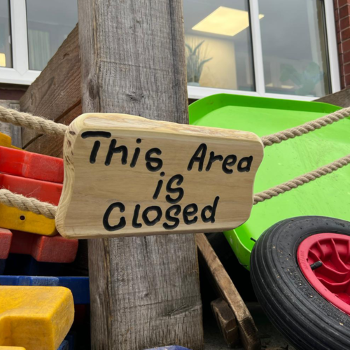 Playground Timber Signs