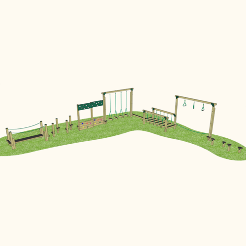 Playground L Shaped Trim Trail - Daintree (8 Set)