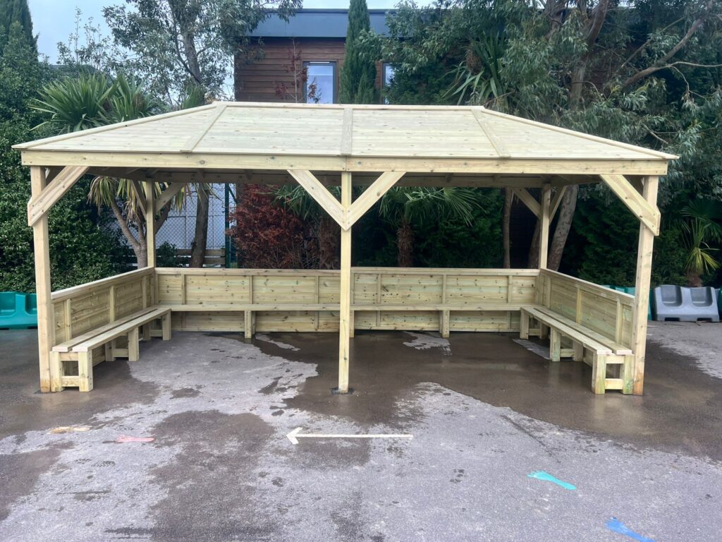 rectangular outdoor classroom
