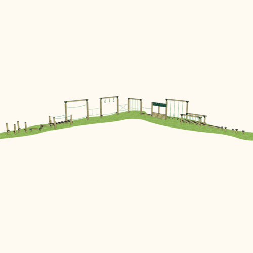 Playground L Shaped Trim Trail - Epping (14 Set)